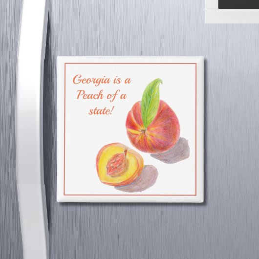 Georgien ist ein Pfirsich eines Staat Magnet