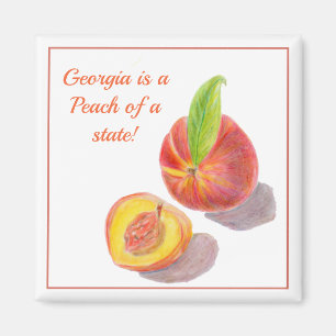 Georgien ist ein Pfirsich eines Staat Magnet