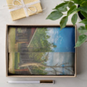 Georgien ist stolz Stehend vor dem Wald Seidenpapier (Geschenk)