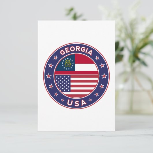 Georgien Karte (Stehend Vorderseite)