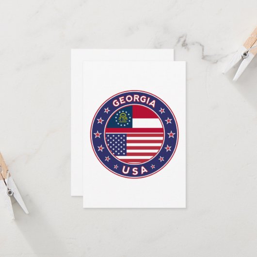 Georgien Karte (Vorderseite/Rückseite Beispiel)