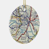 Georgien-Karte Gainesville Keramik Ornament (Rechts)