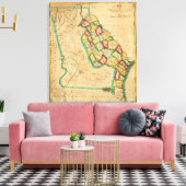 Georgien-Karte Leinwanddruck (Insitu (Wohnzimmer))