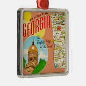 Georgien-Karte Ornament Aus Metall (Rechts)