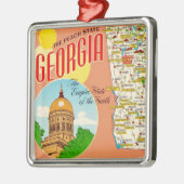 Georgien-Karte Ornament Aus Metall (Links)