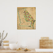 Georgien-Karte Poster (Küche)