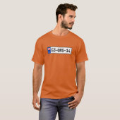 Georgien Landeskennzeichen T-Shirt (Vorne ganz)