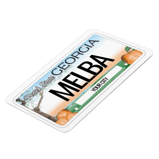 Georgien-Lizenzplatte flexibel Magnet (Linke Seite)