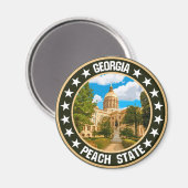 Georgien Magnet (Vorderseite/Rückseite)