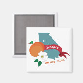 Georgien Magnet (Vorderseite/Rückseite)