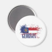 Georgien Magnet (Vorderseite/Rückseite)