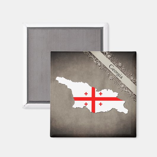 Georgien Magnet (Vorderseite/Rückseite)