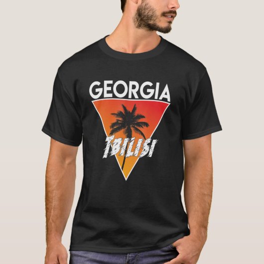 Georgien mit sonnigen Farben T-Shirt (Vorderseite)