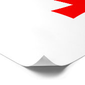 Georgien-Nationalflagge Poster (Ecke)