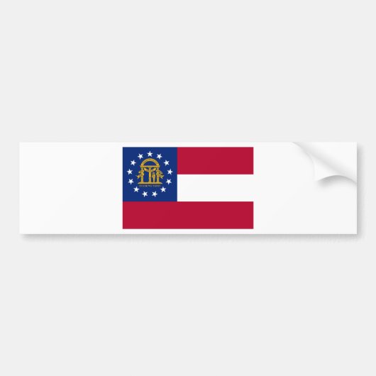 Georgien - Offizielle Staatsflagge Autoaufkleber (Vorne)