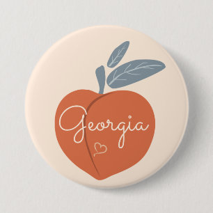 Georgien-Pfirsich Button