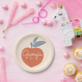 Georgien-Pfirsich Pappteller (Party)