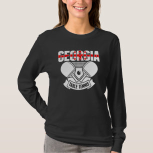 Georgien Ping Pong Georgischer Tischtennis Unter T-Shirt