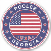 Georgien, Pooler Aufkleber (Vorderseite)
