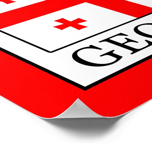 Georgien Poster (Ecke)