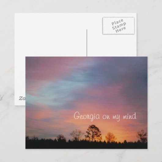 Georgien Postkarte (Vorne/Hinten)