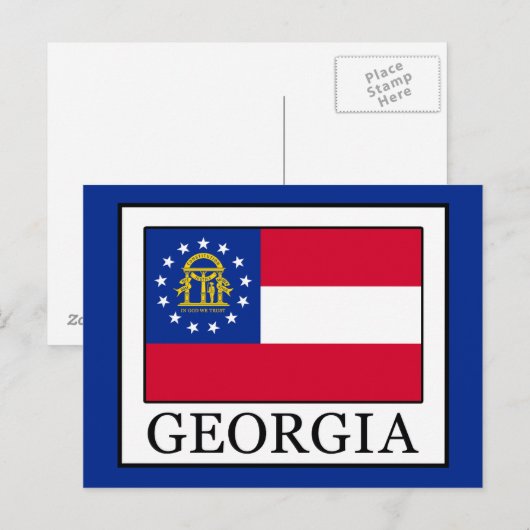 Georgien Postkarte (Vorne/Hinten)