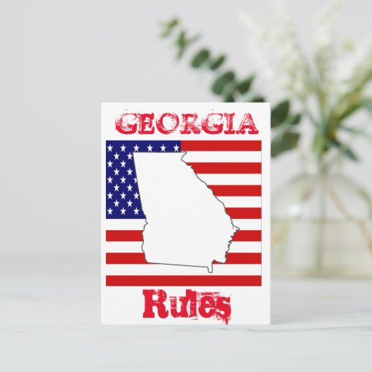 GEORGIEN POSTKARTE (Stehend Vorderseite)