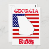 GEORGIEN POSTKARTE (Vorne/Hinten)