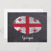 Georgien Postkarte (Vorne/Hinten)