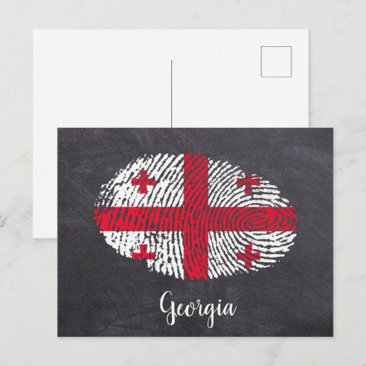 Georgien Postkarte (Vorne/Hinten)