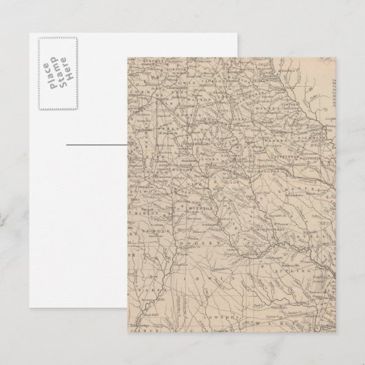 Georgien Postkarte (Vorne/Hinten)