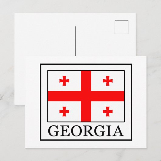 Georgien Postkarte (Vorne/Hinten)