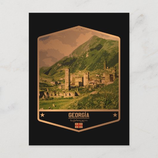 Georgien Postkarte (Vorderseite)