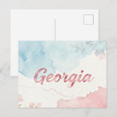 Georgien Postkarte (Vorne/Hinten)