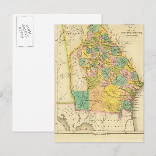 Georgien Postkarte (Vorne/Hinten)