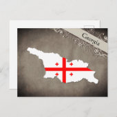 Georgien Postkarte (Vorne/Hinten)