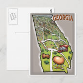 Georgien Postkarte (Vorne/Hinten)