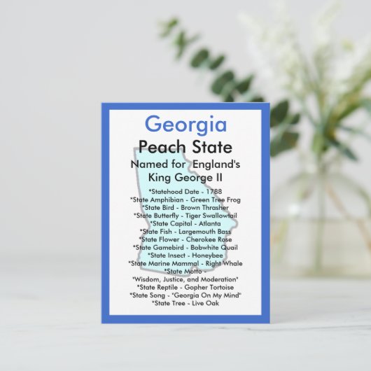 Georgien Postkarte (Stehend Vorderseite)