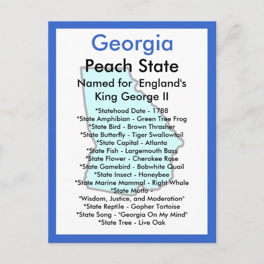 Georgien Postkarte (Vorderseite)