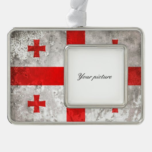 Georgien Rahmen-Ornament Silber (Vorderseite)