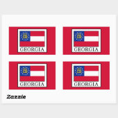 Georgien Rechteckiger Aufkleber (Blatt)