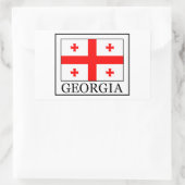 Georgien Rechteckiger Aufkleber (Tasche)