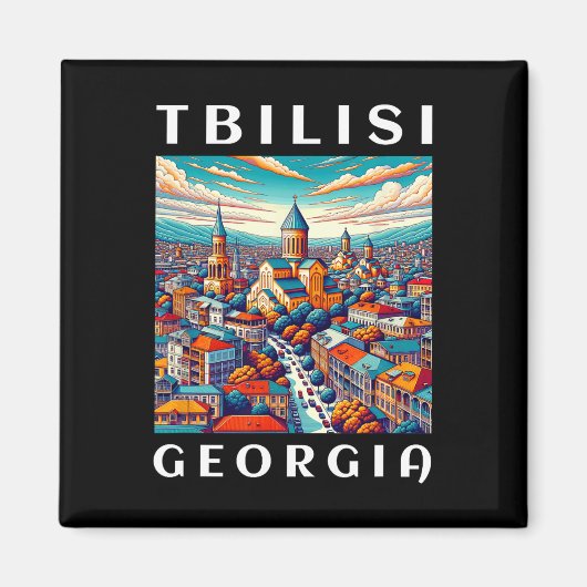 Georgien Reise und Tiflis Magnet (Vorne)