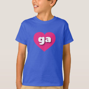 Georgien - Rosa Herz - I Liebe ga T-Shirt
