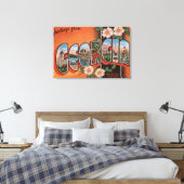 Georgien (Rose Cherokee) - Große Briefmarkenszenen Leinwanddruck (Insitu (Schlafzimmer))