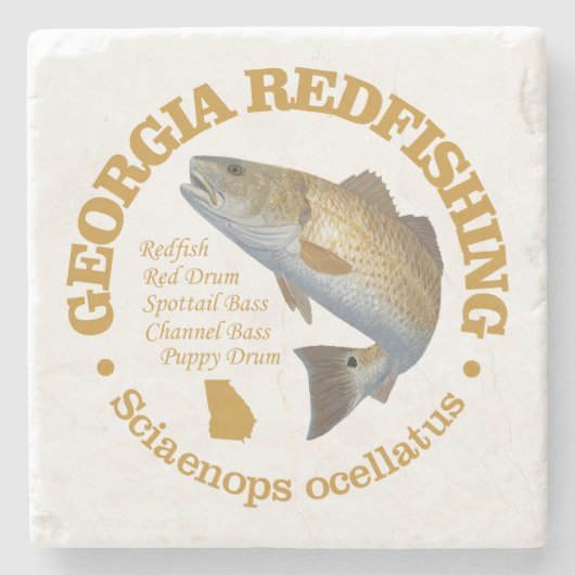 Georgien (Rotbarsch) Steinuntersetzer (Vorderseite)