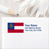 Georgien-Rücksendeadressen-Aufkleber (Insitu)