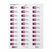 Georgien-Rücksendeadressen-Aufkleber (Vorne)