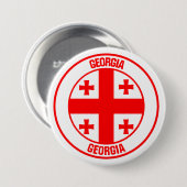 Georgien-Runde Button (Vorne & Hinten)