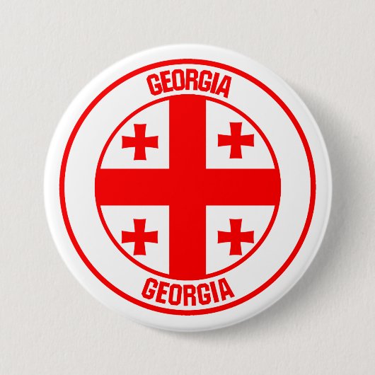 Georgien-Runde Button (Vorderseite)